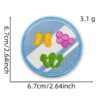 oly-9e95667110e48f60d0dba7f7c622f4c2 Wholesale Cute Cartoon Embroidered Patches for Children's Clothing, Iron-on Decorative Stickers