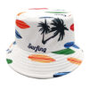 oly-9ea58a27b89a9dfb805edc097d0e0709 Wholesale Double Sided Fisherman Hat Palm Tree Pattern Beach Vacation Sunscreen Fashion Accessory Gift