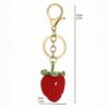 oly-9ead4e48444fb163b6bba328a52a5039 Wholesale Wool Yarn Keychain Fruit Design Handmade Gift Bag Charm Accessory