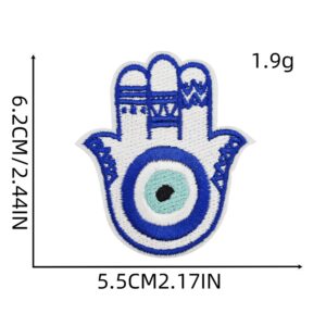 Blue eyes cloth sticker 4#