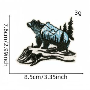 Scenery bear cloth sticker 8 #