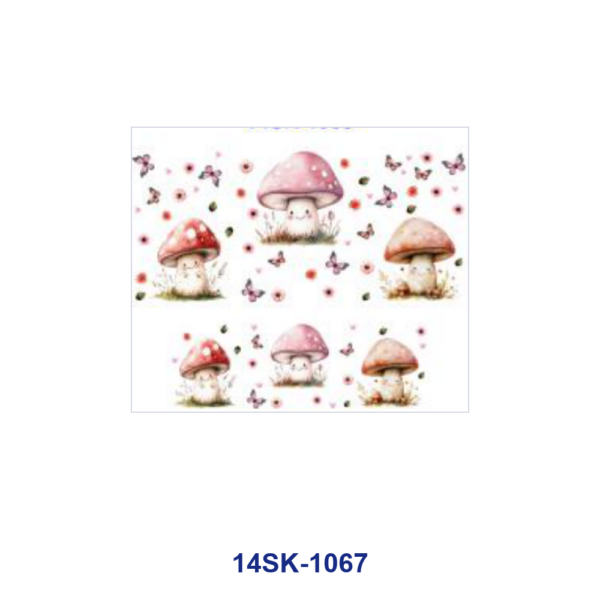Wholesale 2/4/8pcs Watercolor Fairy Tale Animal Scenery Print Mini Cup Keychain Sticker