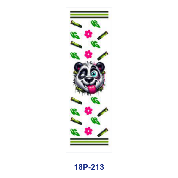 oly-9ee0e97918483d28b4f676fd186a20f9 Wholesale 2/8/16pcs UV DTF Stickers Green Bamboo Floral Splash Ink Skateboard Cool Bear Winking Panda Illustrations Pen and Bookmark Stickers