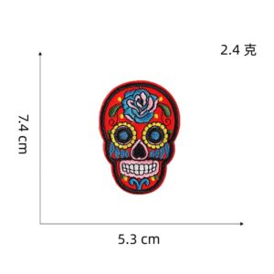 6# skull cloth sticker