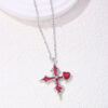 Wholesale Alloy Cross Pendant Necklace Vintage Gothic Style Fashion Accessory for Women Resale