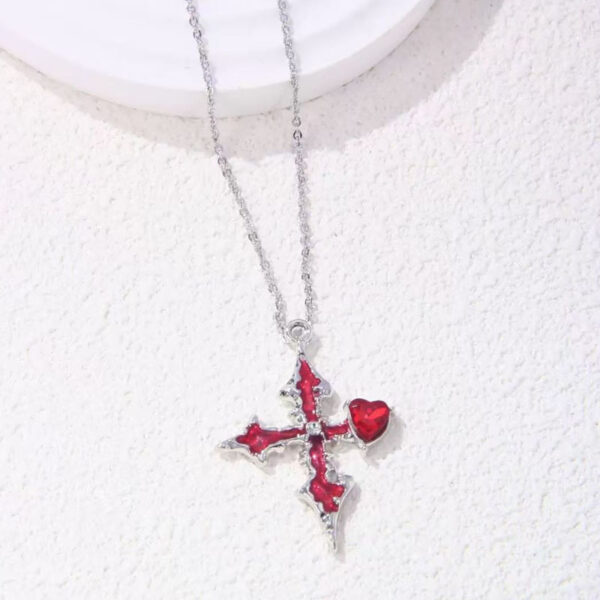 Wholesale Alloy Cross Pendant Necklace Vintage Gothic Style Fashion Accessory for Women Resale