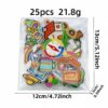 Wholesale 25pcs Travel Theme Embroidered Iron-on Patch Set for Luggage DIY Accessory