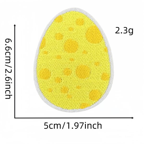 oly-9f4de8e9b6acfe50d7a03439f7f356d1 Wholesale Cute Easter Egg Embroidered Patch Sticker, Polyester Decorative Cloth Patch, Boutique Fashion Accessory