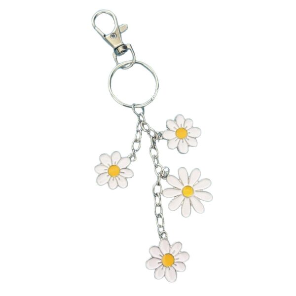 Wholesale Pastoral Floral Alloy Keychain Pendant Decorative Accessory Gift