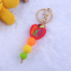 oly-9f70245cfe0a4bd7840599c6ddedece4 Wholesale Trendy Pink Silicone Bead Keychain Decorative Accessory Gift