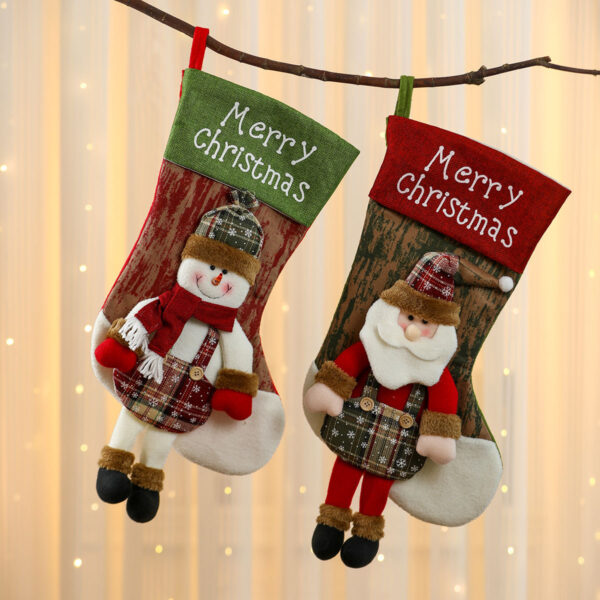 oly-9f77a4243f83da22522ac025a4ef19d8 Wholesale Alphabet Christmas Stockings Large Hanging Leg Design Holiday Gift Home Decor