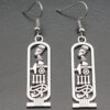 Wholesale Ancient Egyptian Hieroglyph Pendant Earrings with Eye of Horus Gold Tone Alloy Jewelry
