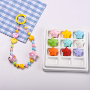 oly-9f9fe04d55145bad58ea95f8890eea6a Wholesale Light Luxury Acrylic Bow and Star Beads DIY Phone Chain Fashion Accessory for Boutique Resale Gift