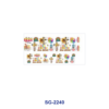 Wholesale 8pcs Mixed Sunflower Rose Quote Cartoon Print 3oz Cup Stickers Wrap