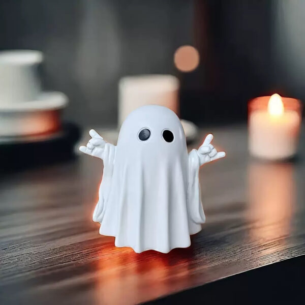 Wholesale Funny Halloween Ghost Resin Ornament for Home Garden Decoration Gift