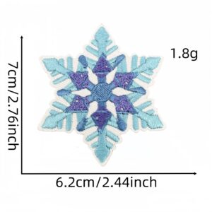 Snowflake cloth stickers 40 #