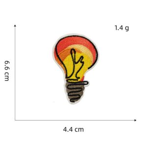 Light bulb cloth stickers 3#