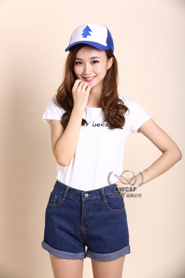 oly-9fe77c155f1f2f3d525b1ff15acf6056 Wholesale Blue Pine Tree Baseball Cap Cartoon Style Sun Shade Adult Fashion Accessory