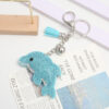 Wholesale Dolphin Rhinestone Keychain with Tassel, Stylish Bag Charm for Women, Boutique Resale Jewelry Accessory