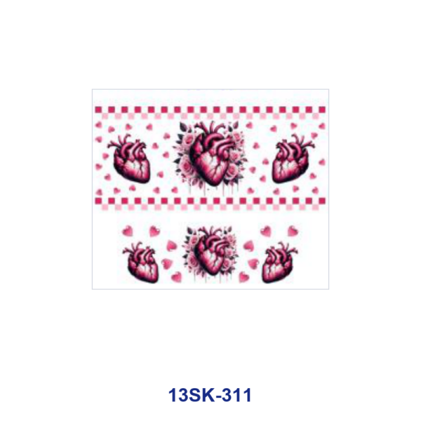 Wholesale 8pcs Gothic Heart Rose Mini Cup Keychain Sticker