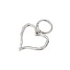 Wholesale Zinc Alloy Heart Keychain Pendant Irregular Hollow Design Bag Charm Fashion Accessory for Boutique Resale