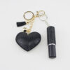 Wholesale Zinc Alloy Rhinestone Heart 5ml Perfume Keychain Bottle Bag Charm Accessory
