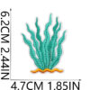 oly-a00dc3d346f93355cdd3d72a28c43c6d Wholesale Marine Life Embroidered Patches - Shark Dolphin Jellyfish Design for Clothing Decoration DIY Accessory