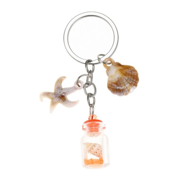 oly-a01fe973d4fa60ff79c585574be4d855 Wholesale Luminous Seashell Keychain Seaside Vacation Decorative Accessory Gift