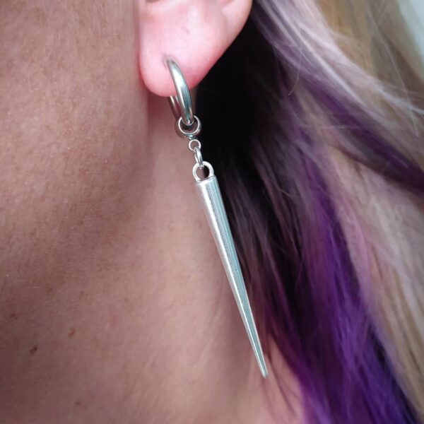Wholesale Gothic Geometry Cone Pendant Earrings Alloy Electroplated Fashion Accessory for Resale