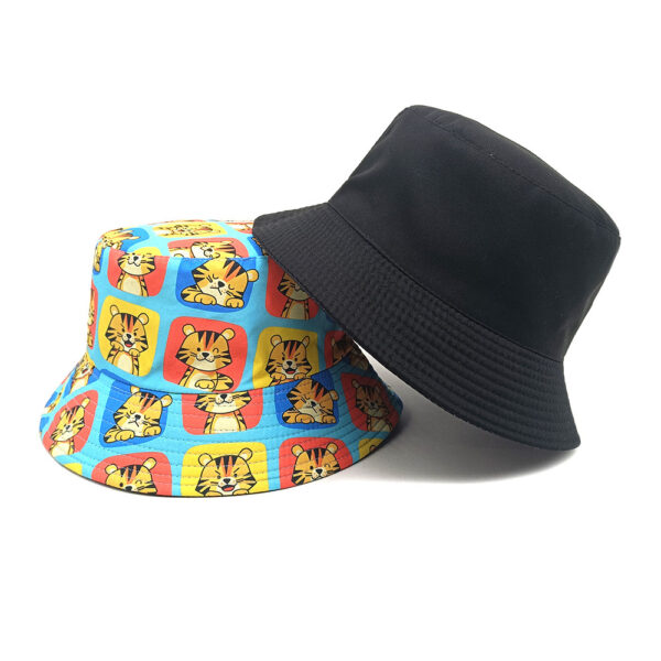 oly-a02adb387f61d89302615fbbb64b715d Wholesale Trendy Reversible Tiger Bucket Hat Sun Protection Casual Outdoor Hat for Resale