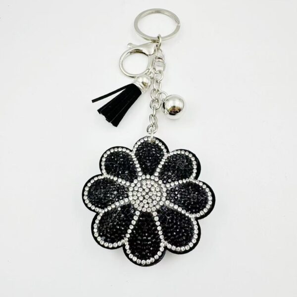 Wholesale Modern Sunflower Rhinestone Keychain Bag Charm for Wedding Gift