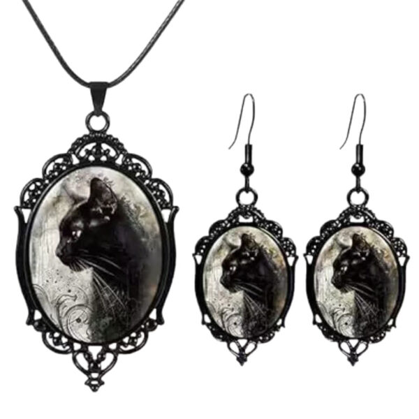 oly-a02dcd100d18cb31f9345d8c7c1fbcae Wholesale Gothic Crow Cross Pendant Necklace Zinc Alloy Organic Glass Jewelry Accessory for Party Wear