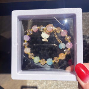 Pink Full Body Cat Ice Bracelet Boxed