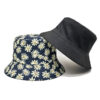 Wholesale Double Sided Bucket Hat with Chic Floral Pattern for Outdoor Sun Protection Fashion Accessory