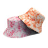 Wholesale Chic Floral Print Reversible Fisherman Hat Black Sun Hat