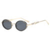 oly-a0728fac66d66423c2c2817b617a81f6 Wholesale Metal Oval Rhinestone Sunglasses Trendy Fashion Accessory for Party or Boutique Resale