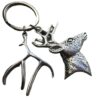 oly-a0744e3a33f43a43fdba9b76a44b1f27 Wholesale Christmas Reindeer Keychain Pendant Fashion Alloy Car Key Accessory DIY Gift