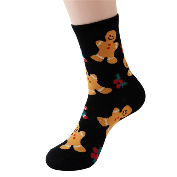 Wholesale Trendy Christmas Cartoon Pattern Socks for Women Polyester Crew Socks Party Accessory