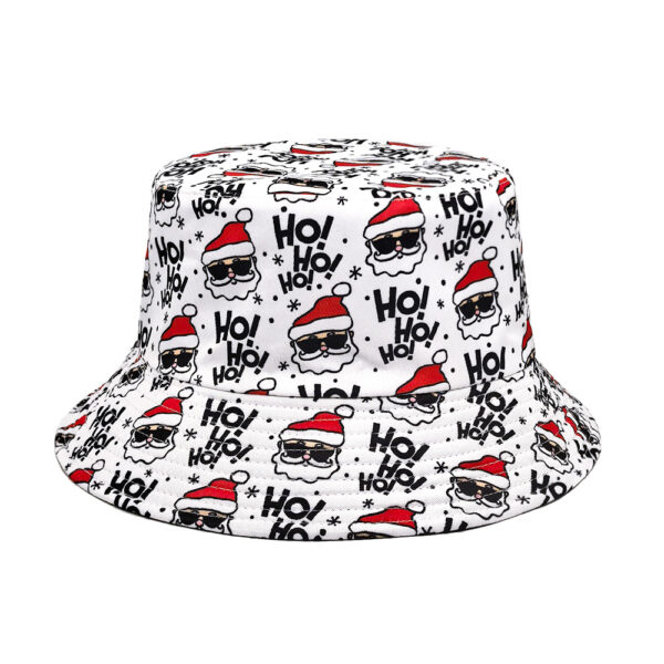 oly-a07ea41dece514142c3f10782d9d4fc2 Wholesale Stylish Christmas White Fisherman Hat Sunscreen Double Sided Fashion Accessory