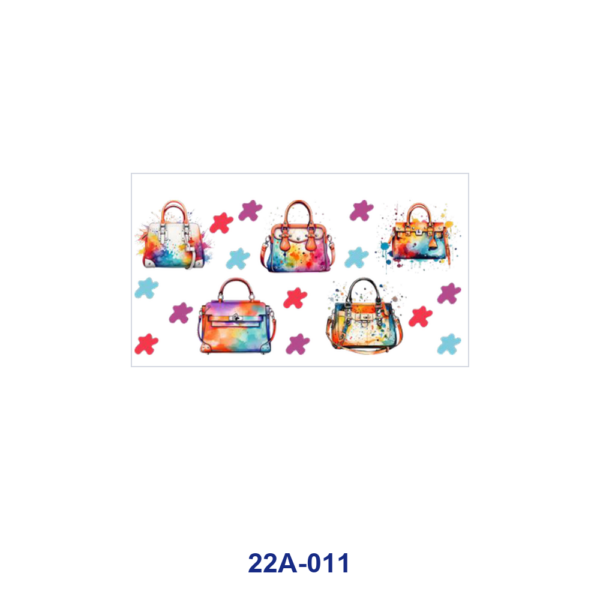 oly-a081826ea8b3121391fa204444eec9db Wholesale 5pcs Watercolor Designer Handbag Bear Logo Cherry Bow Floral Mix 16oz Cup UV DTF Wraps OLY Exclusive