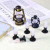 Wholesale Retro Miniature Kerosene Lamp Model - Plastic Resin Home Decor, Trendy DIY Accent for Boutique Resale