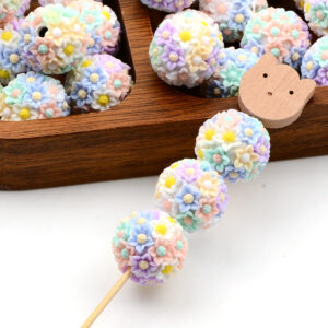 Wholesale Fashion Acrylic Sunflower Cluster Beads for DIY Jewelry and Pen Decoration