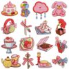 oly-a0b5cff5c5eb8f8e6b3a59d715f3e778 Wholesale Polyester Cartoon Embroidery Patches Pink Anime Design for DIY Clothing Accessories