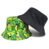 Wholesale Trendy Woodpecker Print Bucket Hat for Women Summer Outdoor Sun Protection