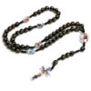 oly-a0c67df102be3219f95f33aaa207715e Wholesale Handmade Cross Pendant Necklace Plastic Resin White Beaded Jewelry Fashion Accessory Resale