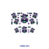 Wholesale 8pcs Gothic Witch Halloween Mini Cup Keychain Sticker