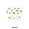 Wholesale 2/4/8pcs Watercolor Moon Star Building Print Mini Cup Keychain Sticker