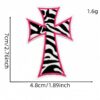 Wholesale Trendy Y2K Black Pink Heart Star Embroidered Patches 20-Pack for DIY Clothing Bag Decoration, Resale Gift