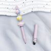 oly-a0e531cdba33c764f753a0f3d829a8d0 Wholesale DIY Cream Beaded Pen Gradient Purple Magic Wand Touch Screen Trendy Fashion Accessory