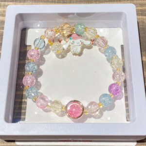 Pink hat Yugui dog bracelet boxed